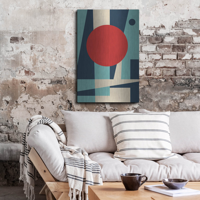 Ivy Bronx «Mid Century Modern 3» par Gary Williams, art mural en métal, H 36 po x l 24 po