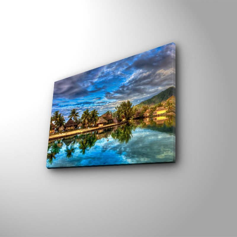 Superbe peinture sur toile décorative, 11,8 po x 15,7 po | 100% toile de suède, cadre 100% bois (épaisseur: 1,2 po) | Parfaite pour le salon, la chambre à coucher ou le bureau, cette œuvre d'art élégante rehaussera tout espace