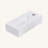 14.57X7.28 Inch White Ceramic Rectangle Wall Mount Bathroom Sink With Single Faucet Hole