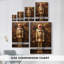 «Warm Lantern Hearth Carol», toile tendue avec châssis de qualité supérieure-2095104640