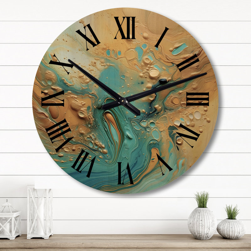Horloge murale en bois massif Surber, Grand