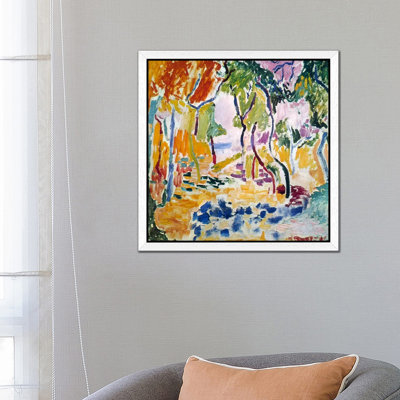 Landscape Near Collioure (Study For Le Bonheur De Vivre), 1905 by Henri Matisse - Floater Frame Painting on Canvas
