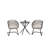 3-Piece Outdoor Wicker Bistro Set