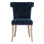 Upholstered Side Chair in Denim Velvet