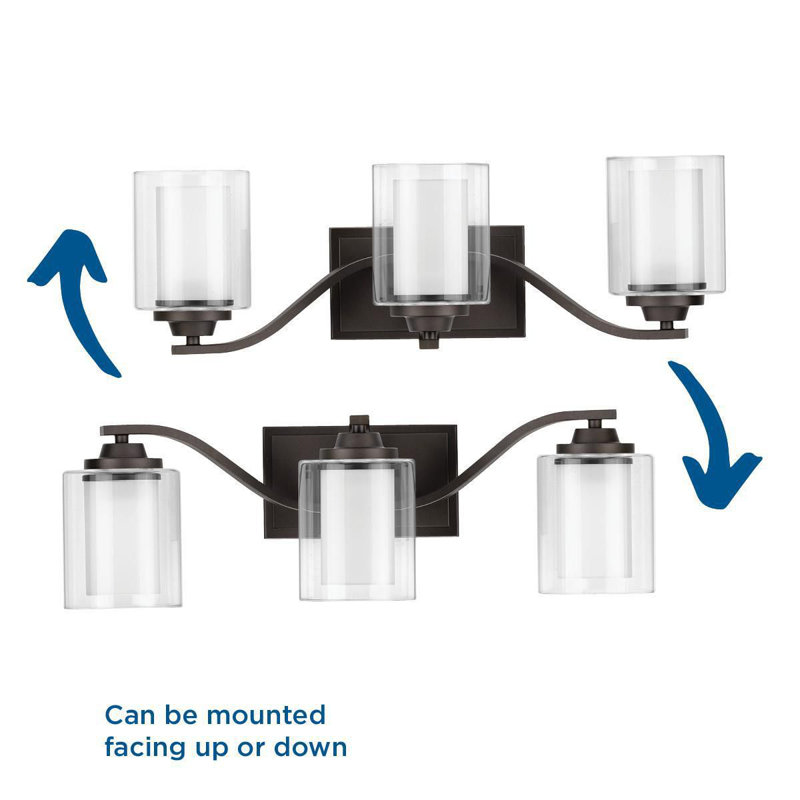 Annon 3 - Light Dimmable Vanity Light, Graphite