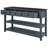 Retro Design Console Table With 3 Drawers And 2 Open Shelves – Pine Solid Wood Frame For Living Room, Entryway