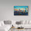 «The Queen City Charlotte North Carolina» par Magill, reproduction d'art sur toile tendue-29224209