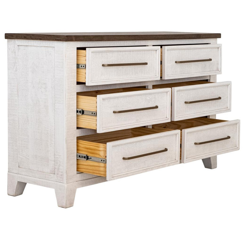 Commode Stoa à 6 tiroirs avec miroir
