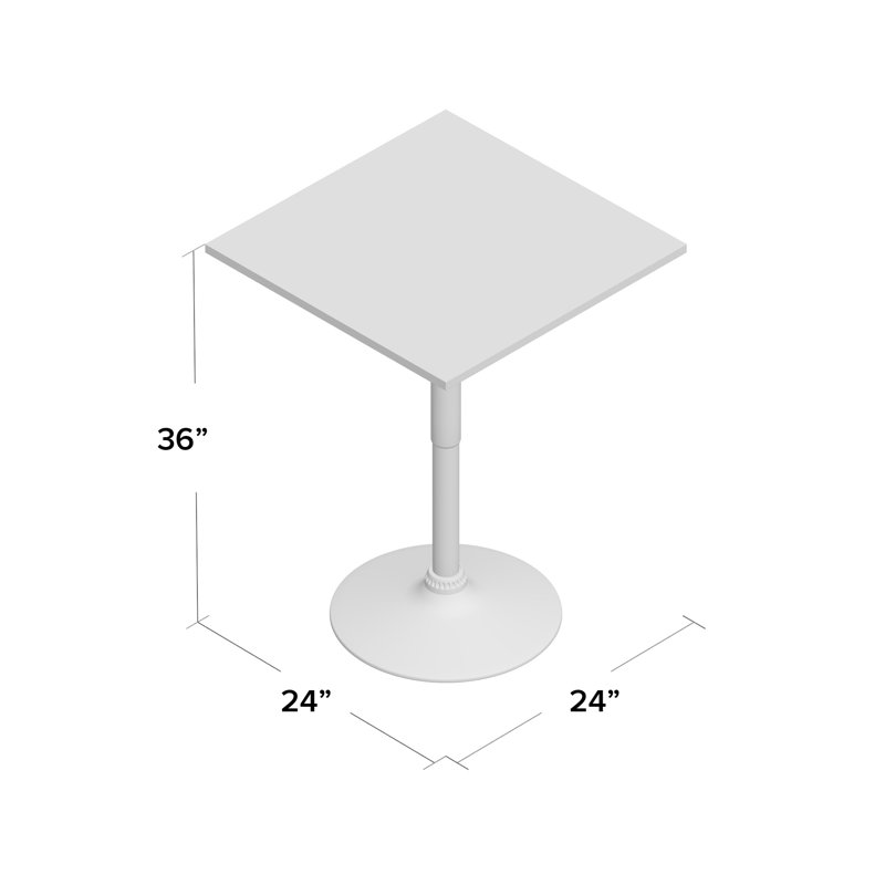 Metal Base Dining Table