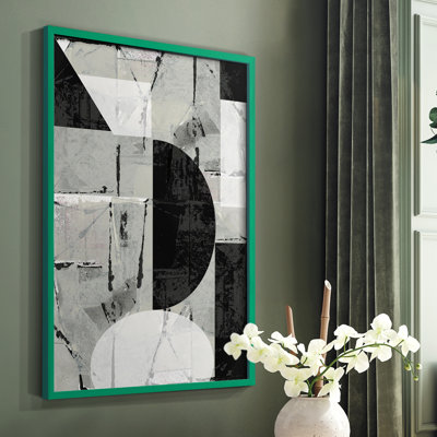 Abstract Neutrality I Framed Print - Solid Wood