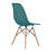 Paris Colored Dining Chair With Natural Wood Legs-2131601945