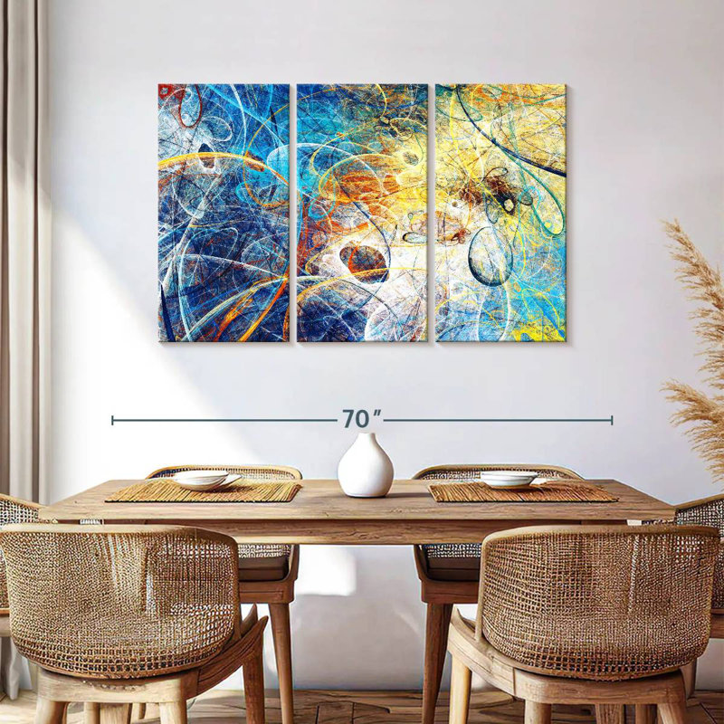 Avery Space Time Warp Abstract, 36" H x 57" W