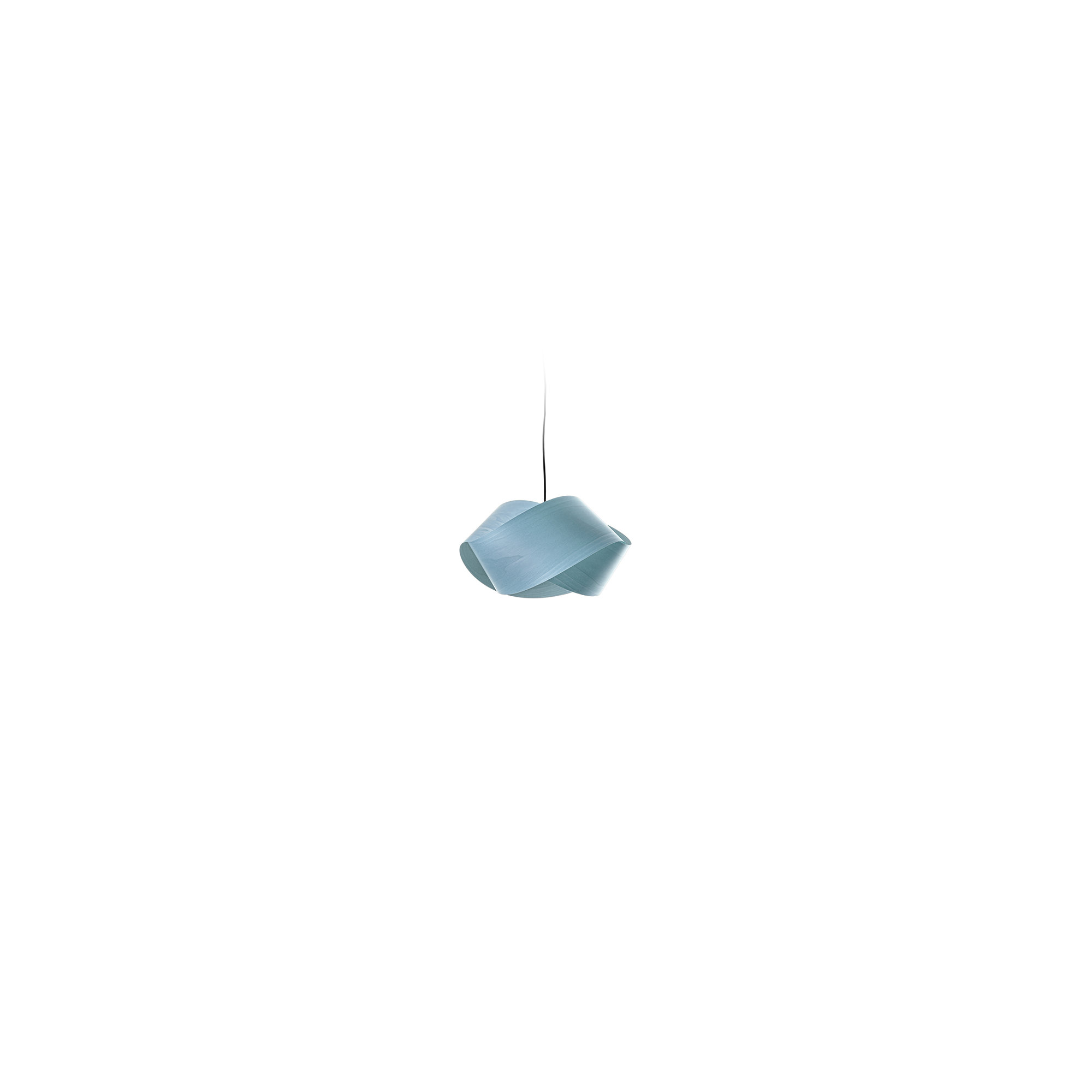 Nut Single Light Pendant, Sea Blue, Matte Nickel, E26