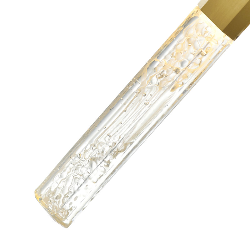 Fernada 5 - Light LED Unique/Statement Pendant, Brass