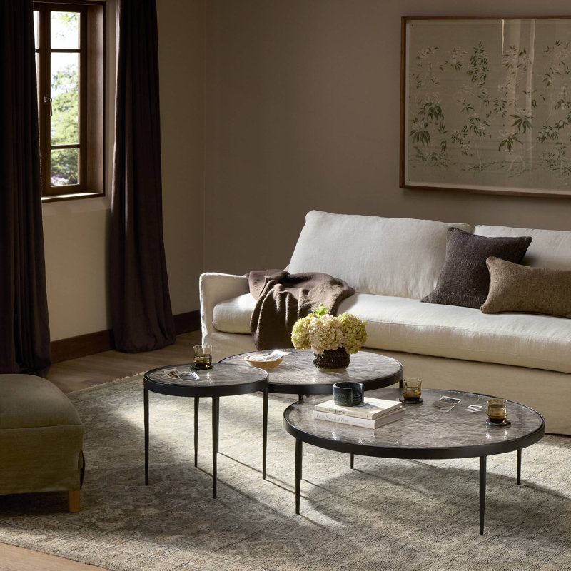 Yoko Glass Nesting Coffee Table