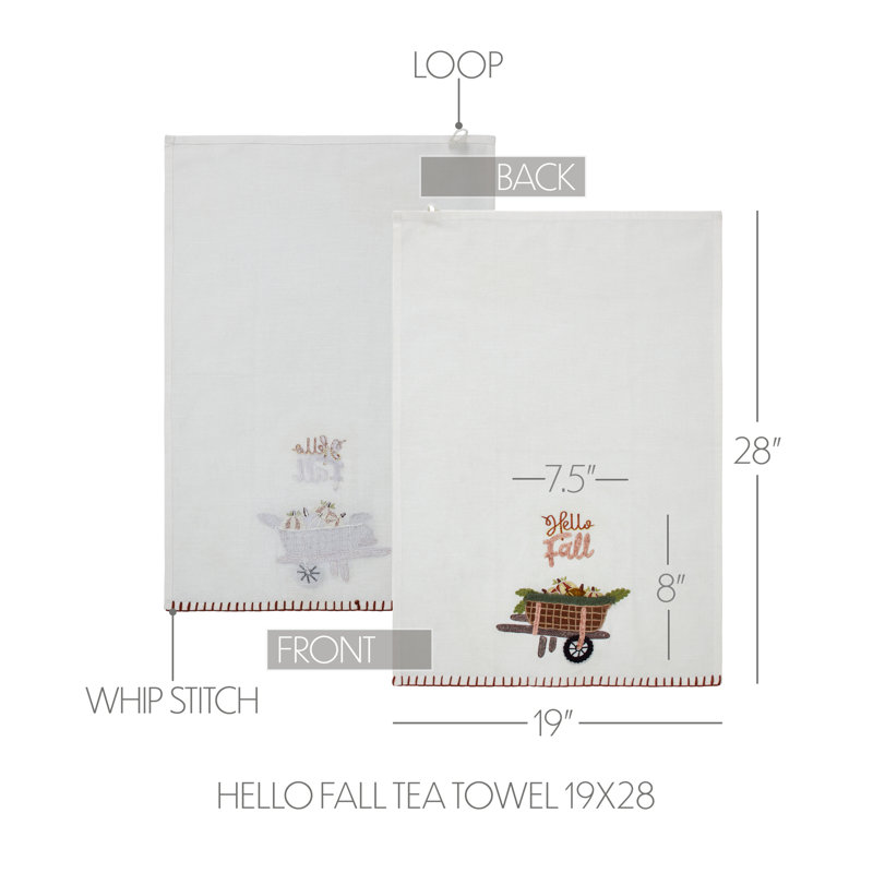 Torchon Hello Hello 19 x 28