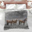 Édredon Three Horses In Forest-126400427