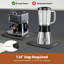 Plateau coulissant pour appareils de cuisine 360 °, plateau coulissant en bambou avec cafetière coulissante et rouleaux universels (noir, grand 16 po x 13 po)