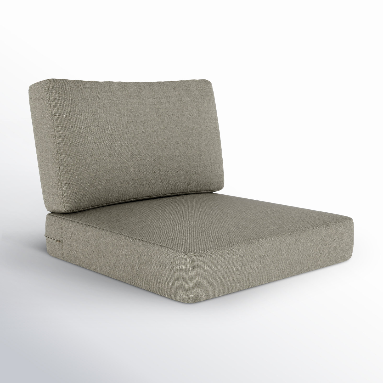 Lani Outdoor Sunbrella Seat/Back Cushion, Spectrum Dove Sunbrella® Plainweave