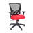 Zapp Mesh Back Office Chair with Back/Lumbar Support for Home and Office, Red Fabric Seat-1807572398