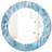 Geode Interior with Light Blue crystals - Modern Wall Mirror-40097479