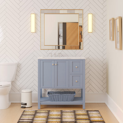 Binne 36'' Single Bathroom Vanity with Top
