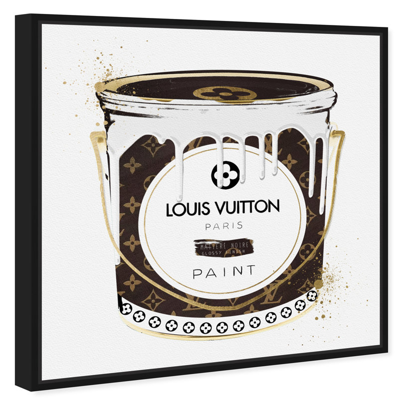 «Luxurious Paint Can II», impression sur toile, Cadre noir, H 12 po x l 12 po