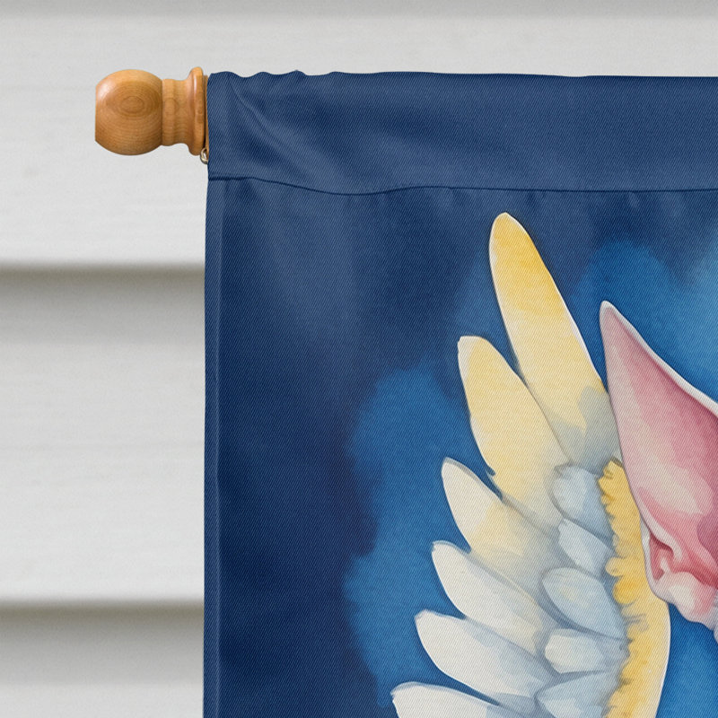Bull-terrier, mon ange, drapeau de la maison