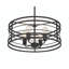 Luminaire suspendu cylindrique moderne à 4 lumières Donya
