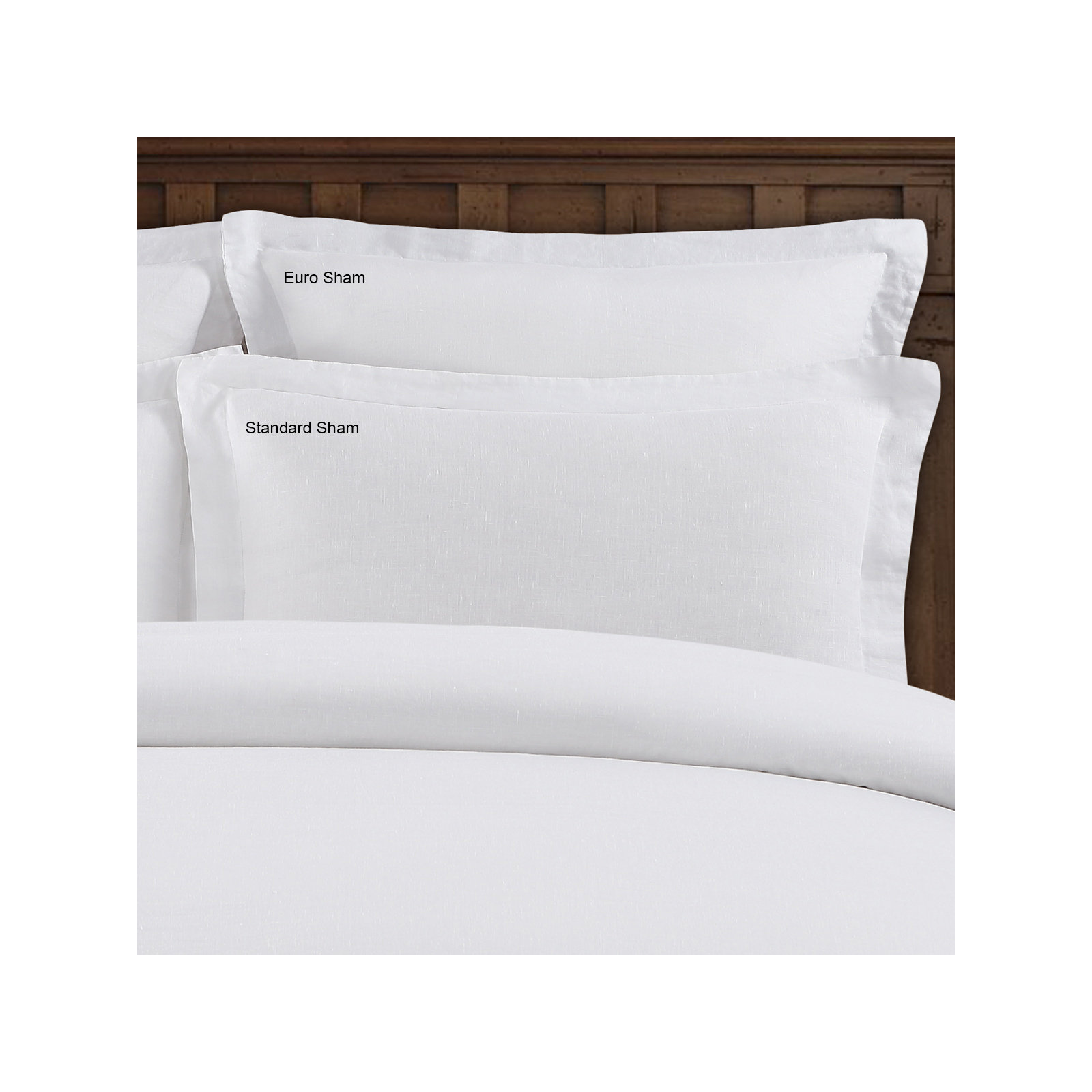 Washed Belgian Linen Fringed Linen Pillow Cover, Eggshell White