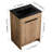 Bathroom Vanity Freestanding 24". Black Ceramic Basin, Soft-Close Doors, Metal Handle, Adjustable Shelf. Construction 24" Sink Vanity. 2 Strong Plywood Cabinet-1067391258-1067391256-1067391259