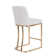 Seese Upholstered Counter Stool with Metal Frame