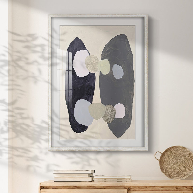 Orbes en sourdine I - impression encadrée, H 28,5 po x l 20,5 po, Blanc
