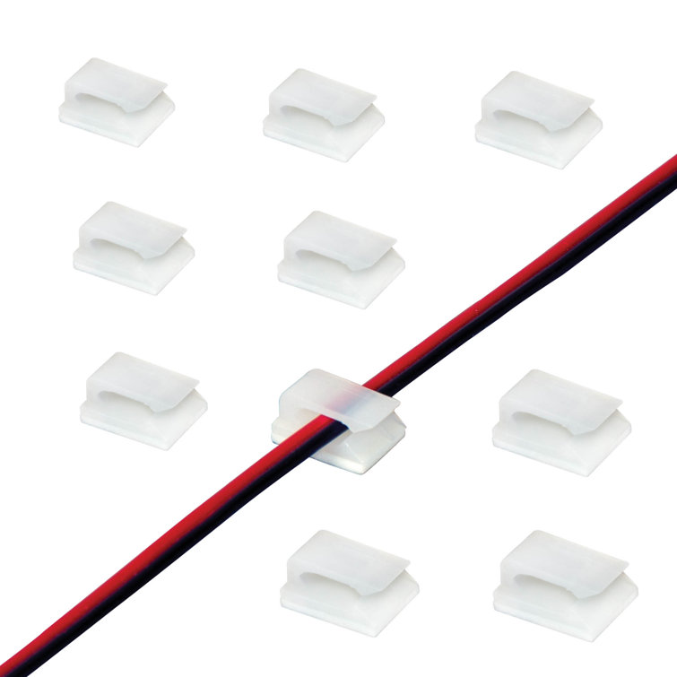 Wire Support Clips for LED Strip Lights - 10 Pack
