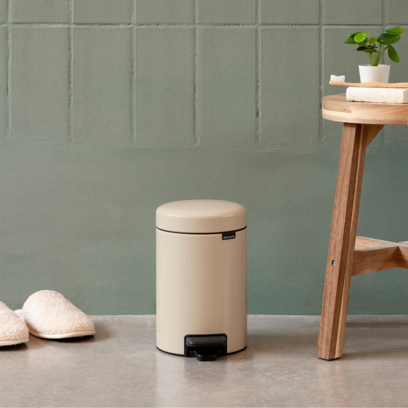 Brabantia NewIcon 5L Soft Closing Pedal Bin, Soft Beige