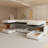 Modern Sofa Large Sectional Sofa, U-Shape Modular Sectional Couch with Storage Function,123" Sofa Bed with Ottoman,6 Seat Sectionals Chaise  ,Chenille