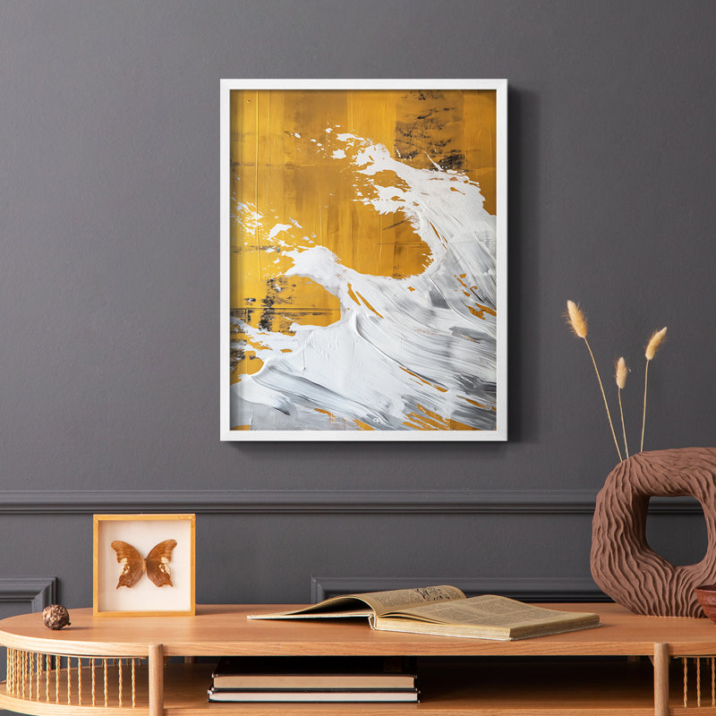 Série ABSTRACT CDxxviii - reproduction encadrée de qualité supérieure - prête à être accrochée - aucun clou requis AAI401187