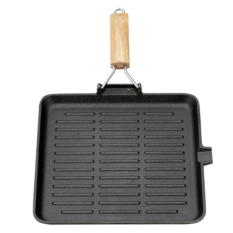 Cast Iron Grill & Griddle Pan