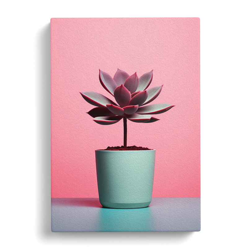 Succulent Minimalism - Print, 60cm H x 40cm W x 3cm D