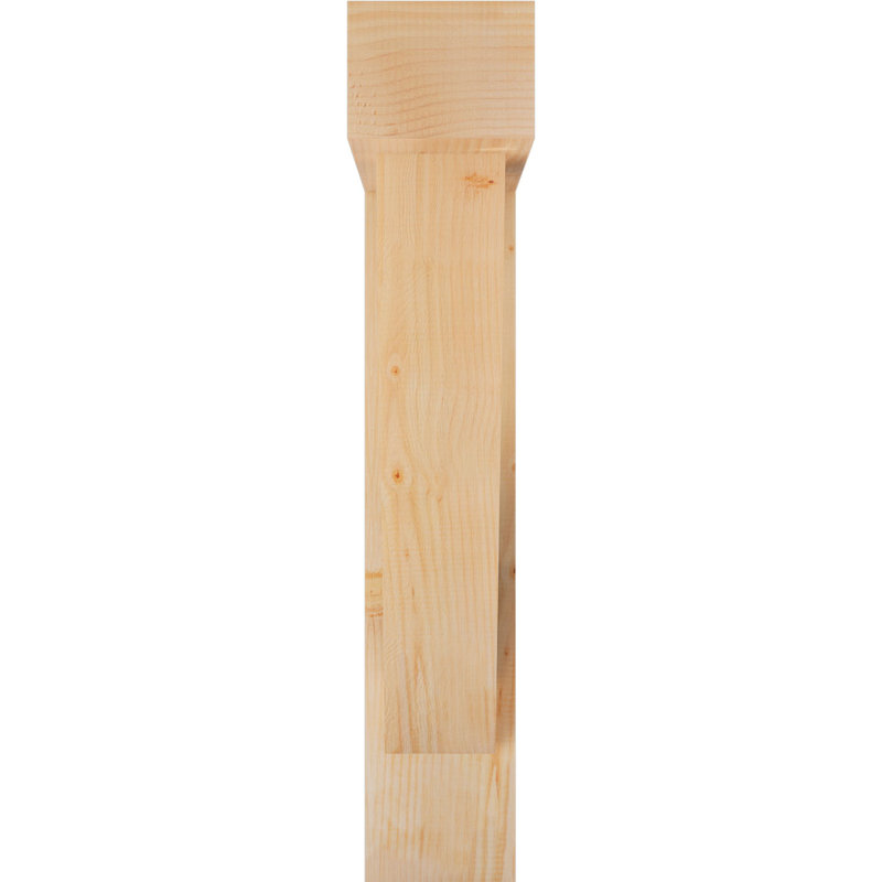 Support de bloc traditionnel avec entretoise décalée, 40 x 32, Sapin Douglas de l 7 1/2 (lisse)