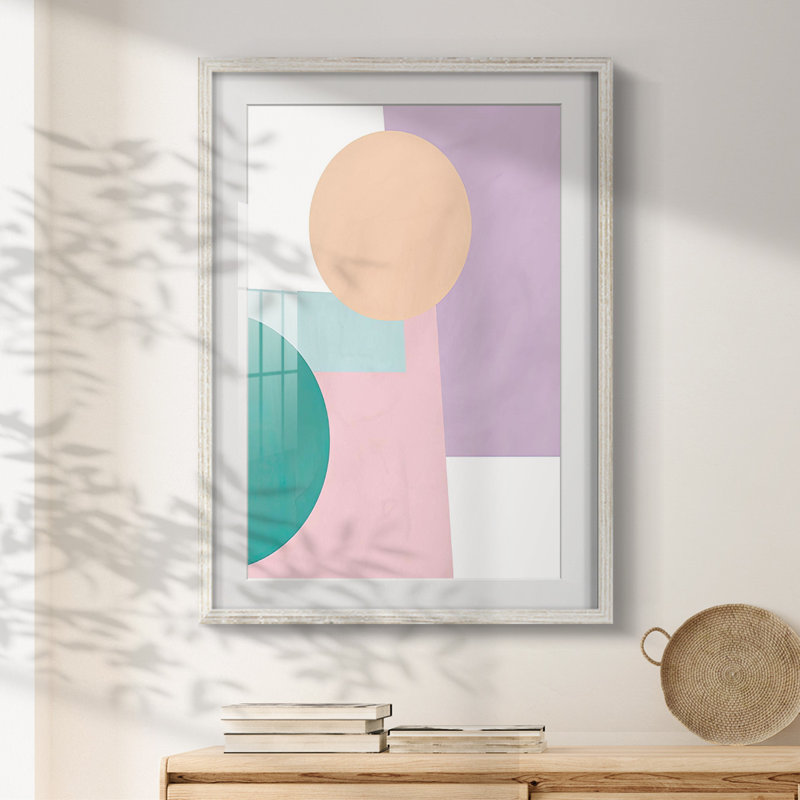 Papier Daydream I - impression encadrée, H 19,5 po x l 16,5 po, Blanc