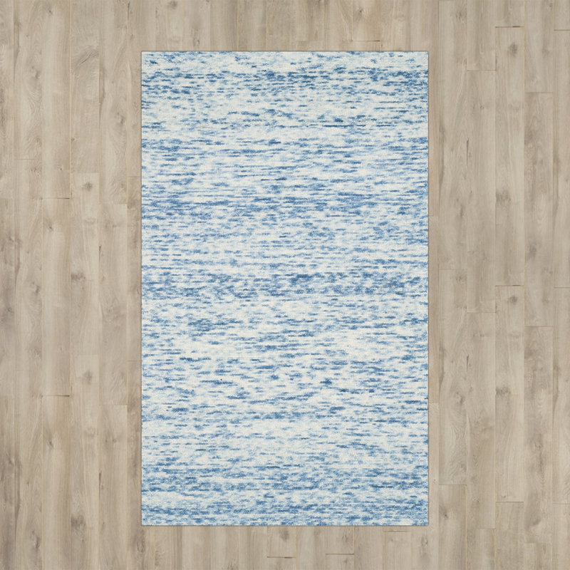 Nasir Hand Loomed Wool Abstract Rug, Rectangle 8' x 10'