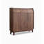 Durable Solid Wood Shoe Cabinet with Ventilated Design