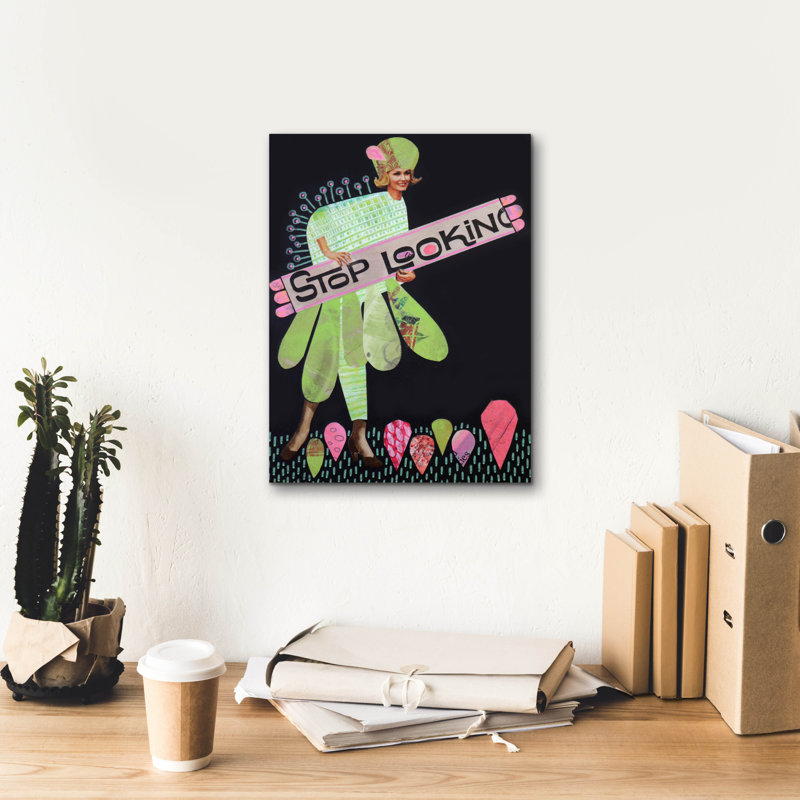  'Stop Looking' by Bebe Keith Canvas Wall Art, 12" x 16"