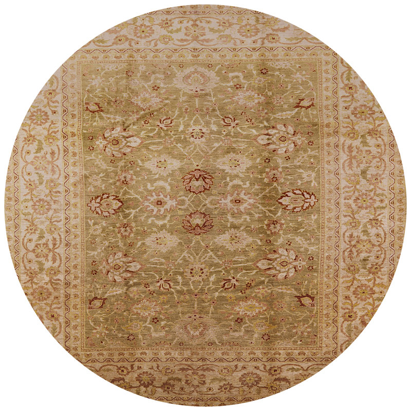 Skarthi Oriental Indoor Rug, Round 6'