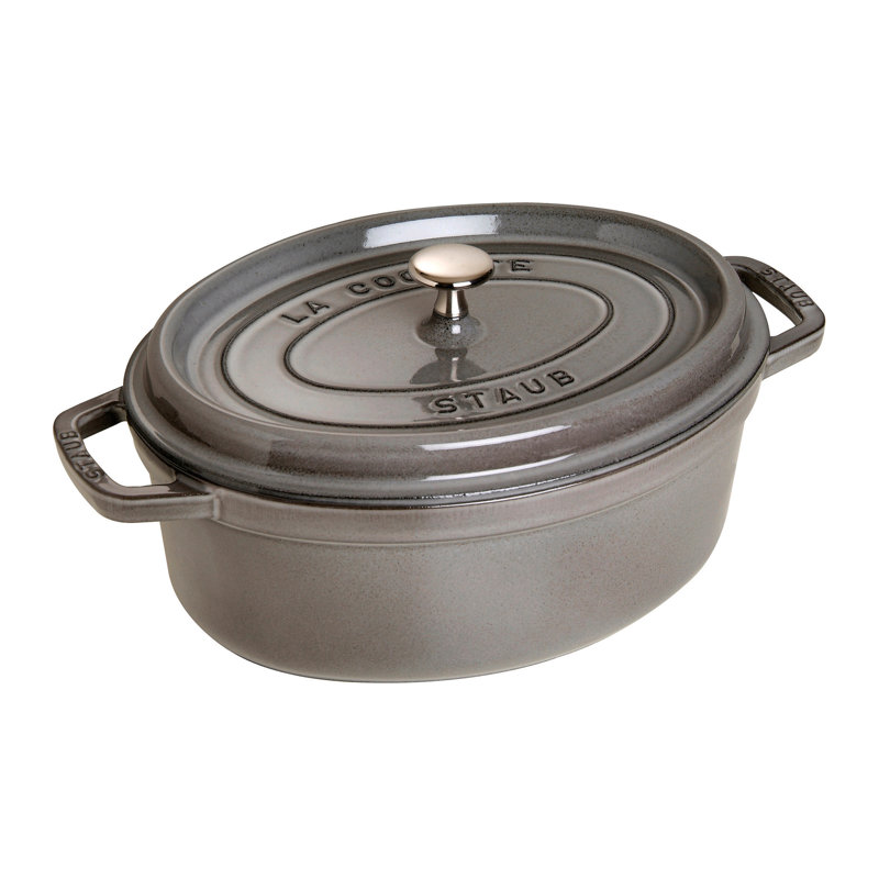 Cocotte ovale en fonte Staub, Graphite, 5,75 pte