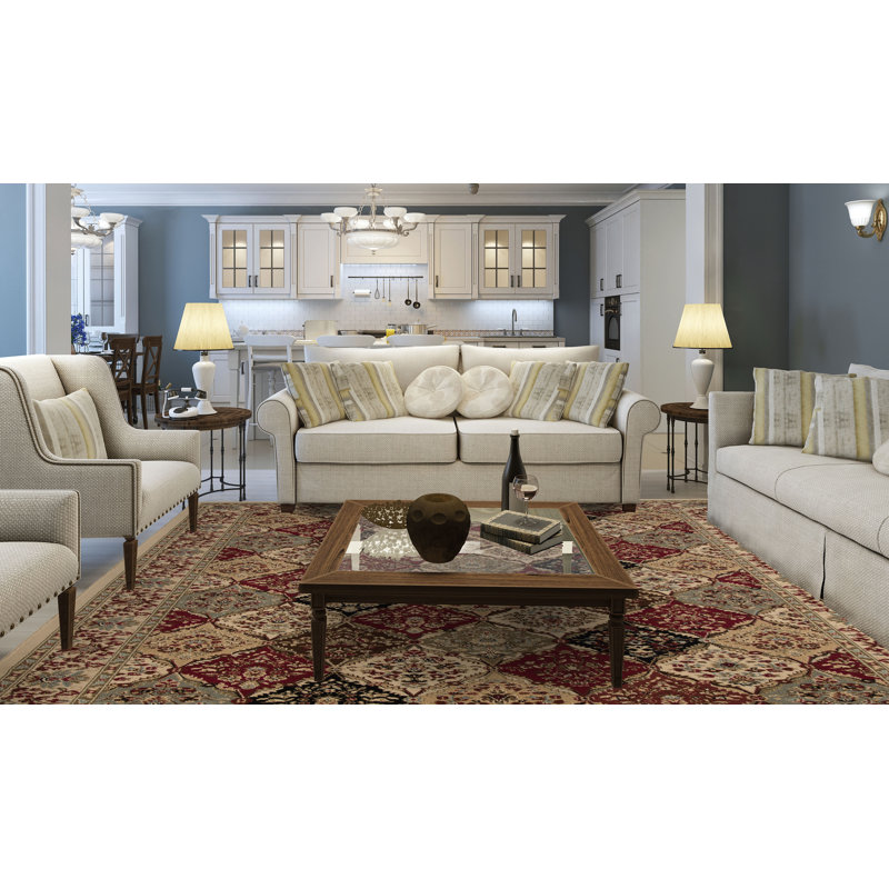 Bitner Geometric Indoor Rug, Rectangle 5'3" x 7'3"
