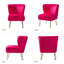 Chaise d'appoint en velours capitonné de 26 po Euclid-1547324236