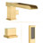 2 Handle Deck Waterfall Faucet with Diverter-81987389