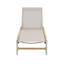 Chaise longue d'extérieur Hargrove Aluminun, siège extérieur en filet, 1 pièce